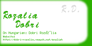 rozalia dobri business card